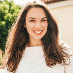 women smiling face 3